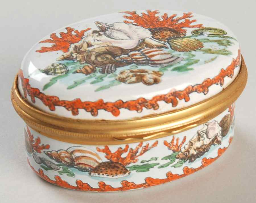 Halcyon Days Box Seashell Box - Boxed by Halcyon Days-1