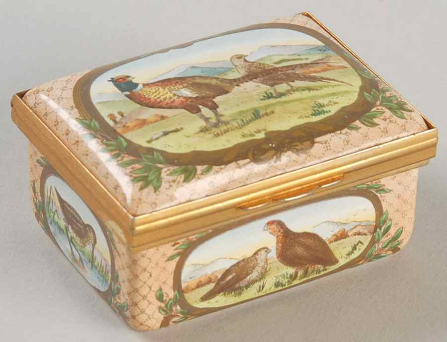 Halcyon Days Box Pheasants In Field-Rectangular - No Box by Halcyon Days-1