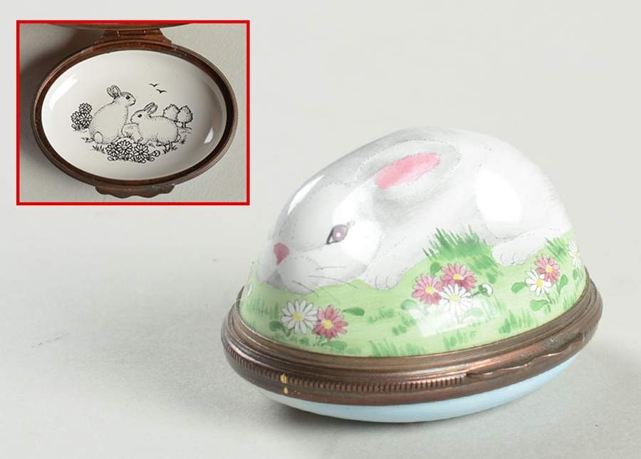 Halcyon Days Box Rabbit-White - No Box by Halcyon Days-1