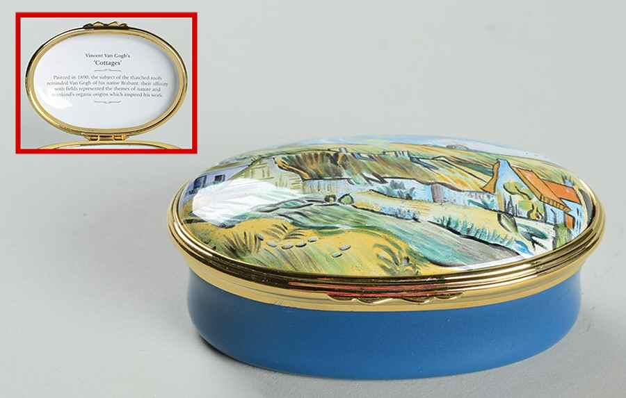 Halcyon Days Box Van Gogh Cottages - No Box by Halcyon Days-1
