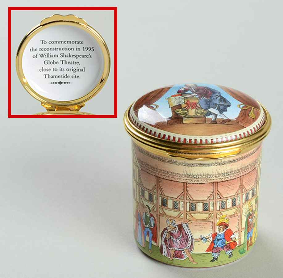 Halcyon Days Box Shakespeare & Globe Theater - Boxed by Halcyon Days-1