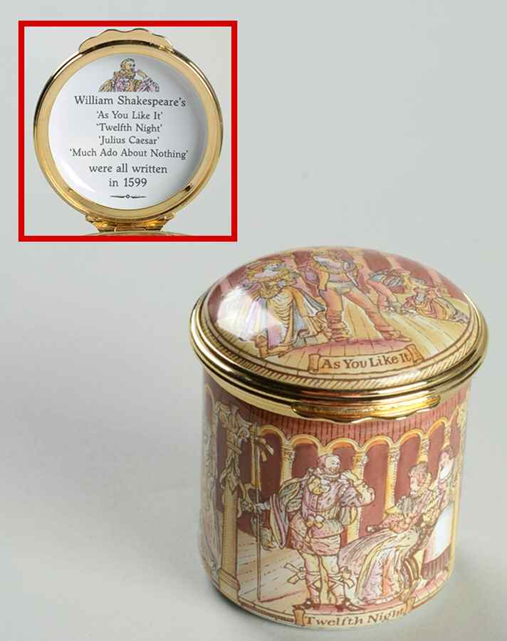 Halcyon Days Box Shakespeare-Plays Of 1599 - Boxed by Halcyon Days-1