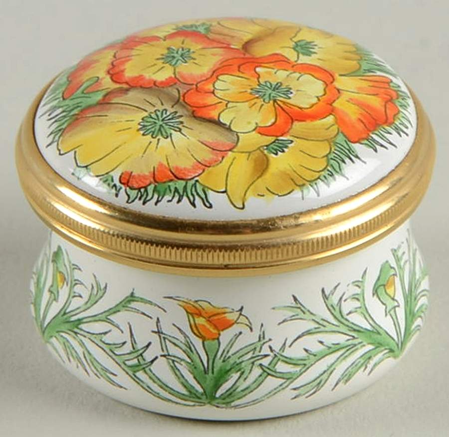 Halcyon Days Box Poppies Flowers-Port O'Call Pasadena - Boxed by Halcyon Days-1