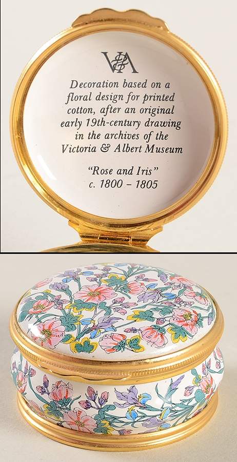 Halcyon Days Box Victoria & Albert Museum-Floral Design - Boxed by Halcyon Days-1