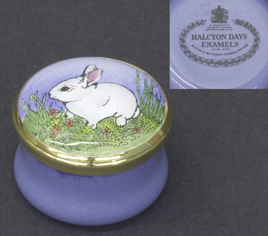Halcyon Days Box White Bunny - Boxed by Halcyon Days-1