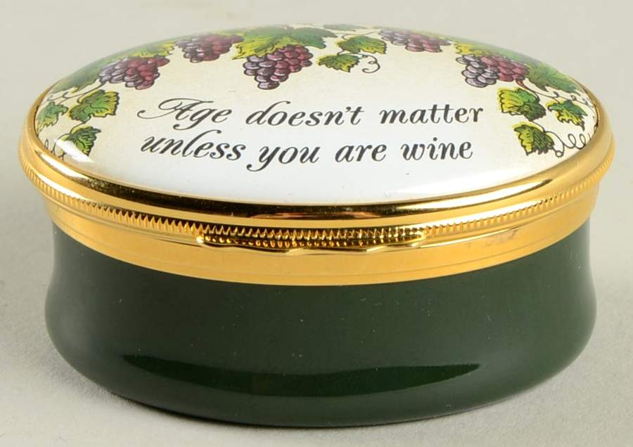 Halcyon Days Box Age Doesn't Matter Unless You Are Wine - With Box Bx324 by Halcyon Days-1