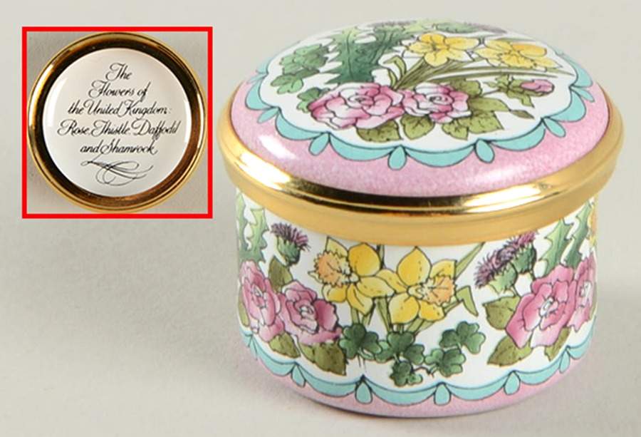 Halcyon Days Box The Flowers Of The United Kingdom-Rose - No Box by Halcyon Days-1