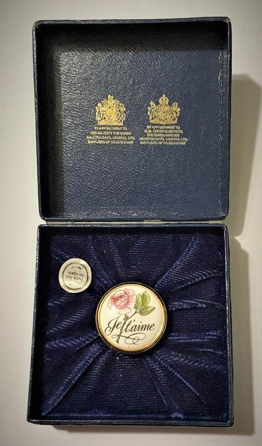 Halcyon Days Box Je T'Aime-Mini Box/Pink Flower - No Box by Halcyon Days-1