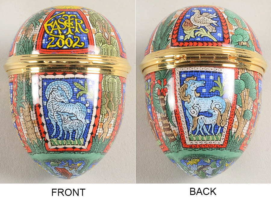 Easter Annual Box Easter Egg-2002 - Boxed by Halcyon Days-1