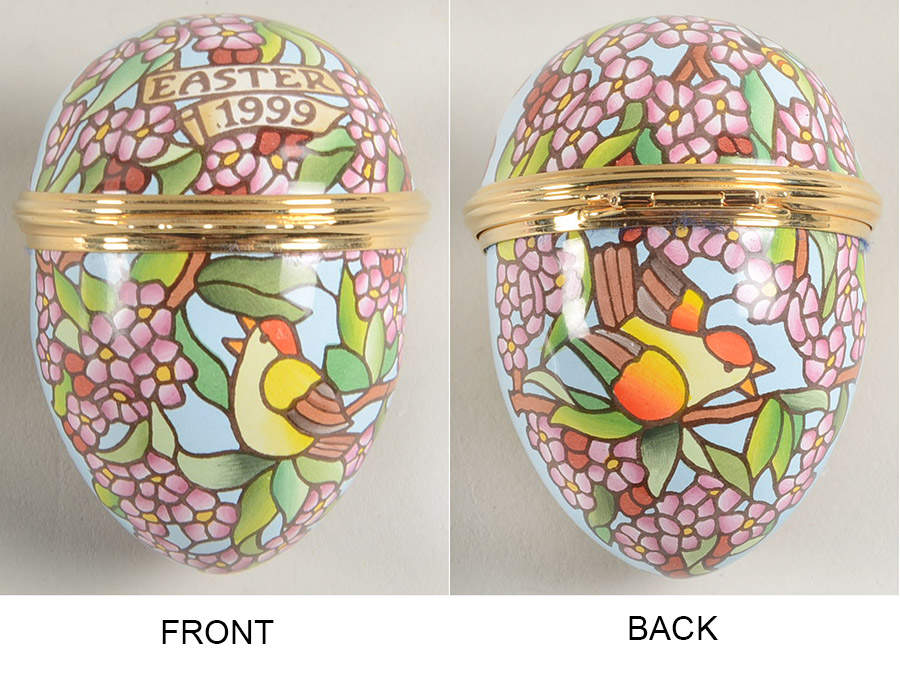 Easter Annual Box Easter Egg-1999 - Boxed by Halcyon Days-1