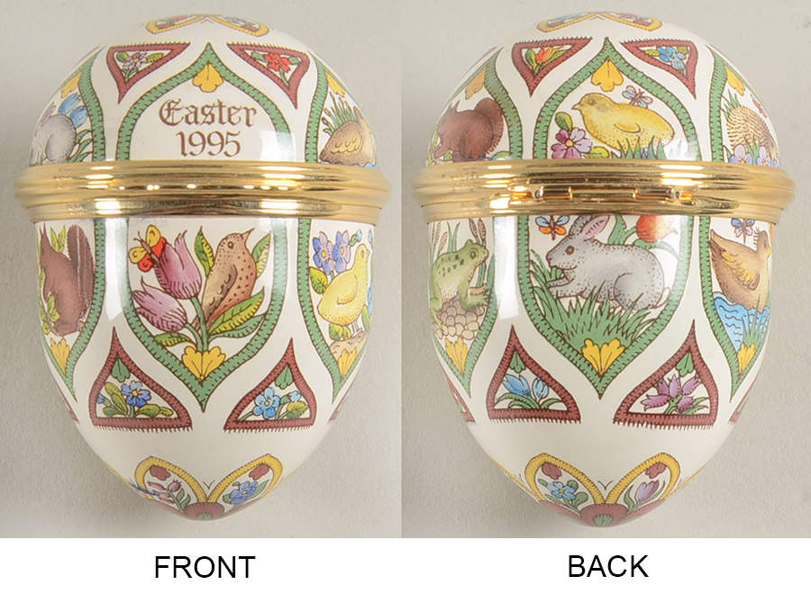 Easter Annual Box Easter Egg-1995 - No Box by Halcyon Days-1