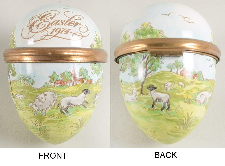 Easter Annual Box Easter Egg-1974 - Boxed by Halcyon Days-1