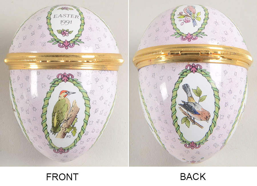 Easter Annual Box Easter Egg-1991 - Boxed by Halcyon Days-1