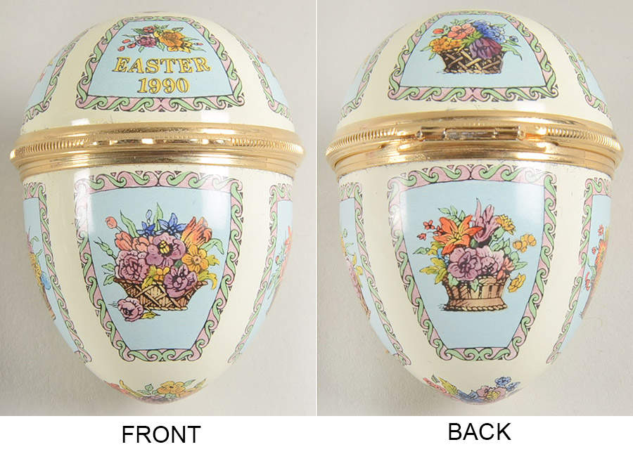 Easter Annual Box Easter Egg-1990 - No Box by Halcyon Days-1