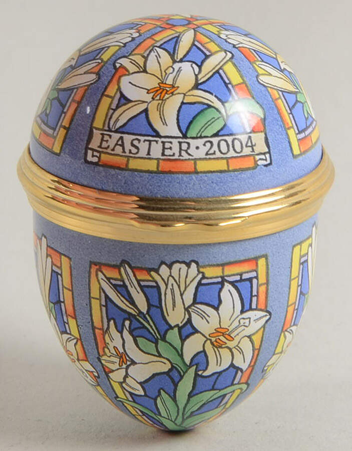 Easter Annual Box Easter Egg-2004 - No Box by Halcyon Days-1