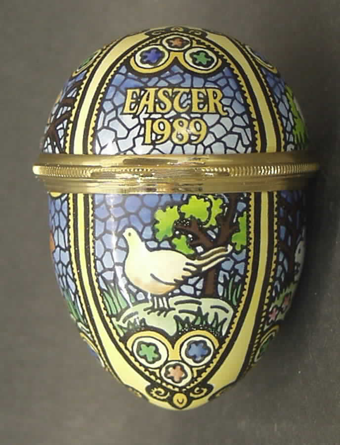 Easter Annual Box Easter Egg-1989 - No Box by Halcyon Days-1
