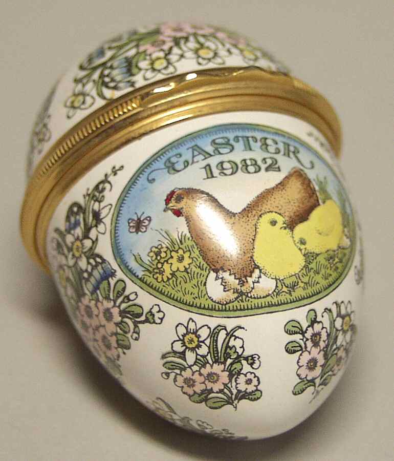 Easter Annual Box Easter Egg-1982 - No Box by Halcyon Days-1
