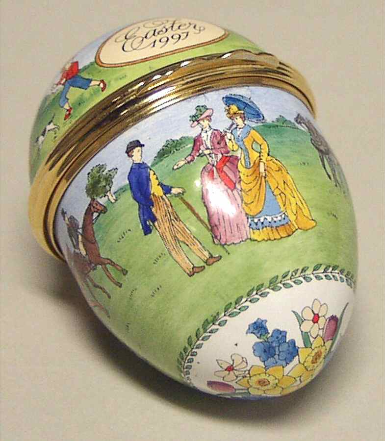 Easter Annual Box Easter Egg-1997 - No Box by Halcyon Days-1