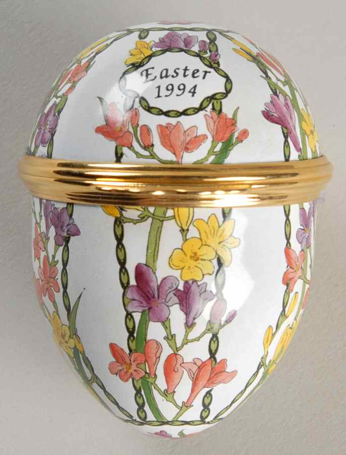 Easter Annual Box Easter Egg-1994 - Boxed by Halcyon Days-1