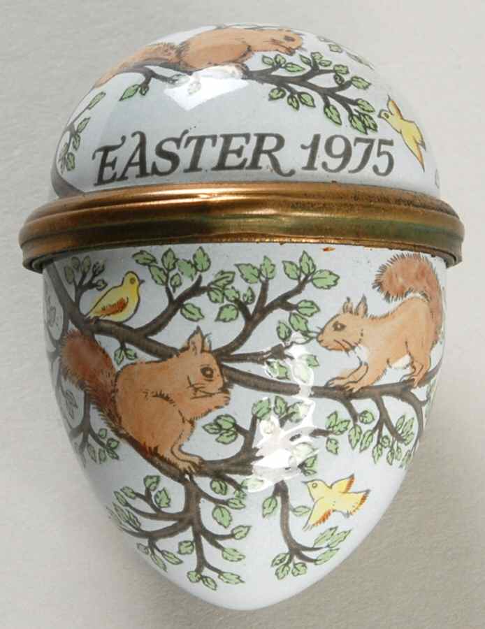 Easter Annual Box Easter Egg-1975 - No Box by Halcyon Days-1
