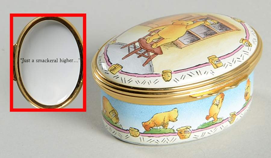 Classic Pooh Box Just A Smackeral Higher - Boxed by Halcyon Days-1