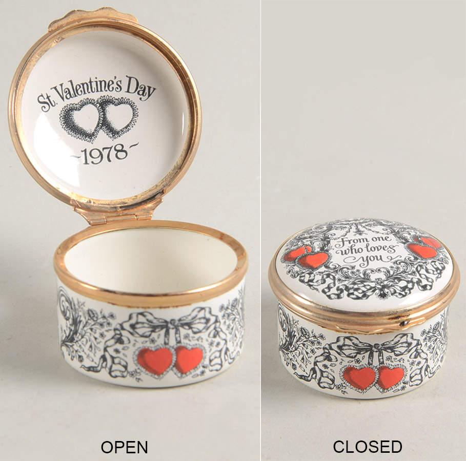 St Valentine's Day Box Valentine's Day-1978 - Boxed by Halcyon Days-1
