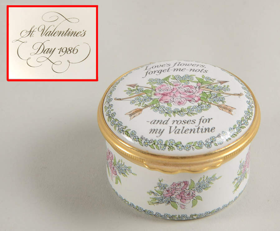 St Valentine's Day Box Valentine's Day-1986 - Boxed by Halcyon Days-1