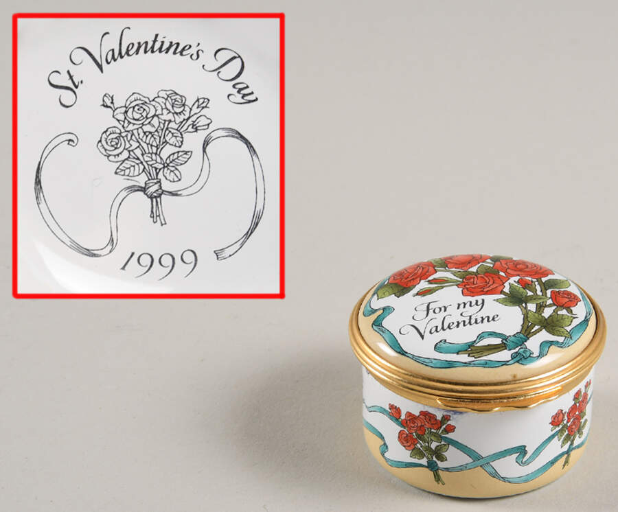 St Valentine's Day Box Valentine's Day-1999 - Boxed by Halcyon Days-1