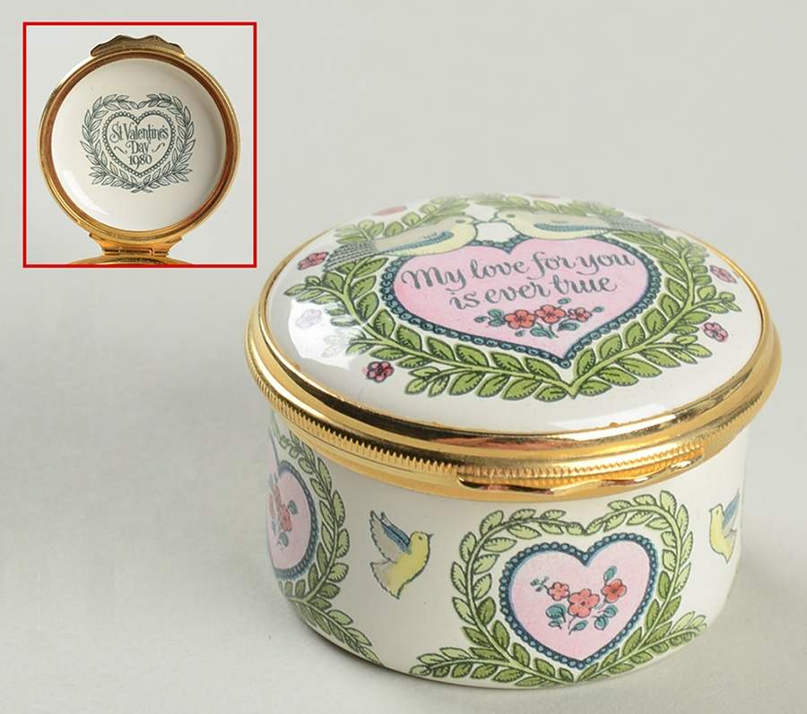 St Valentine's Day Box Valentine's Day-1980 - Boxed by Halcyon Days-1