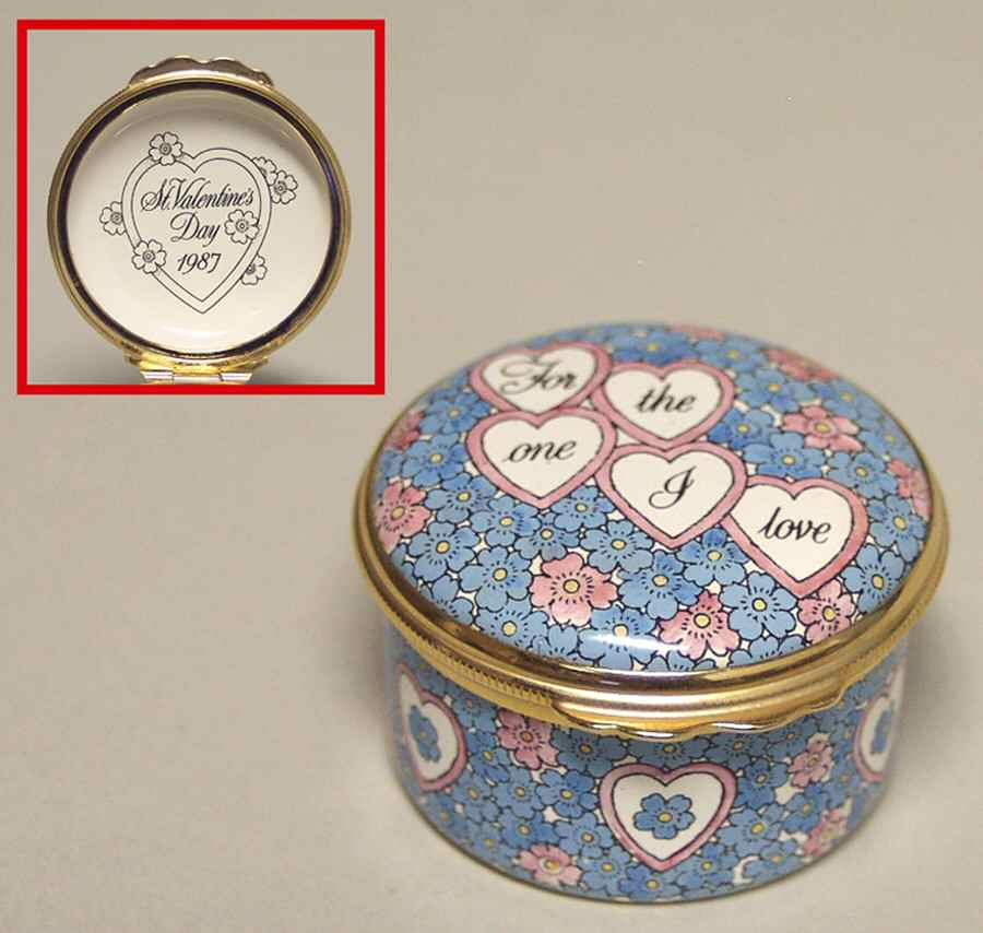 St Valentine's Day Box Valentine's Day-1987 - Boxed by Halcyon Days-1