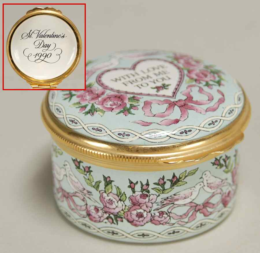 St Valentine's Day Box Valentine's Day-1990 - Boxed by Halcyon Days-1