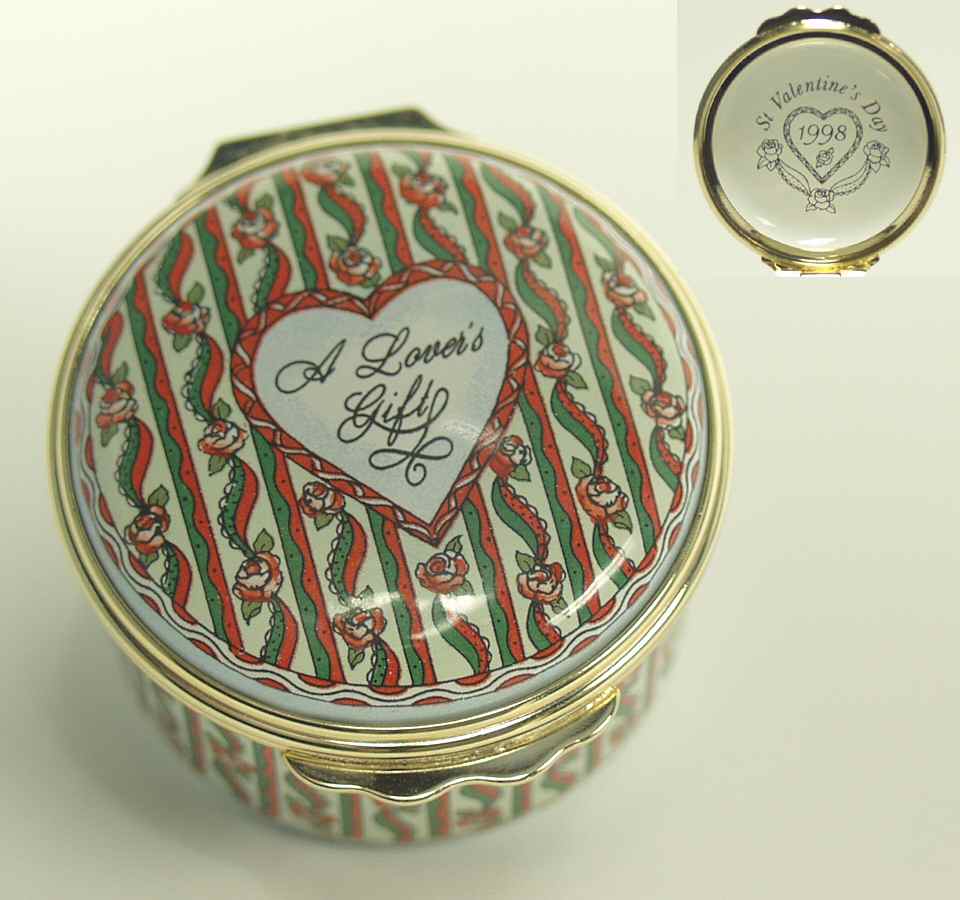 St Valentine's Day Box Valentine's Day-1998 - Boxed by Halcyon Days-1