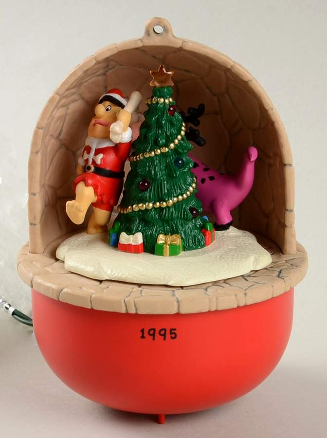 The Flintstones Fred & Dino/Lighted - Boxed by Hallmark Gold Crown-1