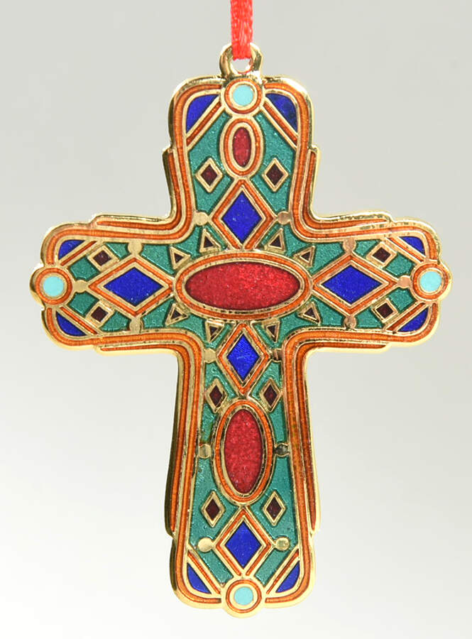 1998 Hallmark Christmas Ornaments Cross Of Peace - Boxed by Hallmark Gold Crown-1