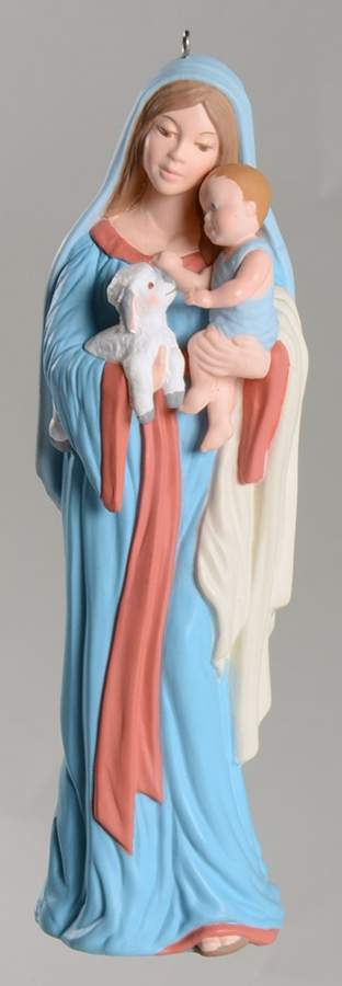 1998 Hallmark Christmas Ornaments Madonna And Child - Boxed by Hallmark Gold Crown-1