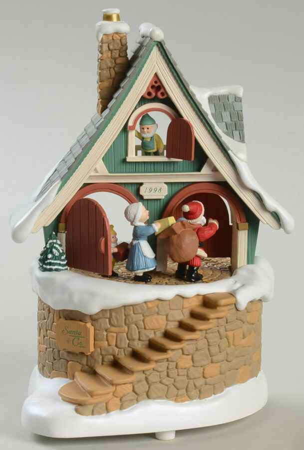 1998 Hallmark Christmas Ornaments Santa's Merry Workshop - Boxed by Hallmark Gold Crown-1
