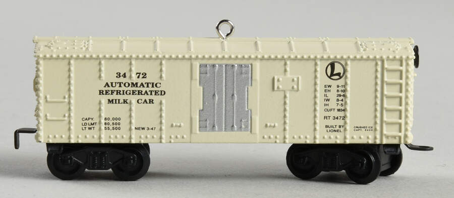 Lionel Train 2017-3472 Auto Refrigerated Milk Car - Boxed by Hallmark Gold Crown-1