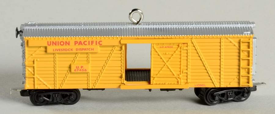 Lionel Train 2006-Union Pacific Veranda Stockcar - No Box by Hallmark Gold Crown-1