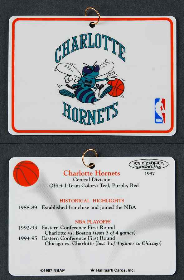 NBA Collection Charlotte Hornets-1997 - No Box by Hallmark Gold Crown-1