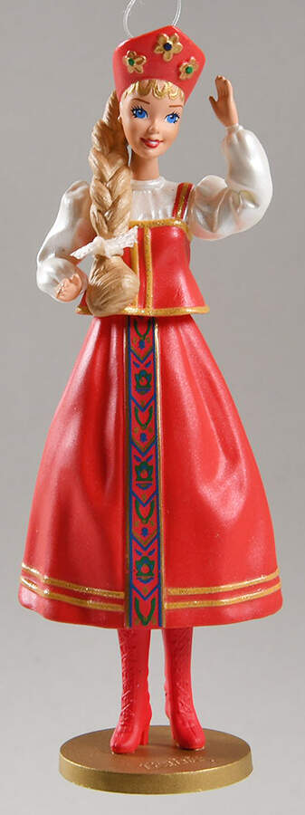Dolls of the World-Barbie Russian Barbie - Boxed by Hallmark Gold Crown-1