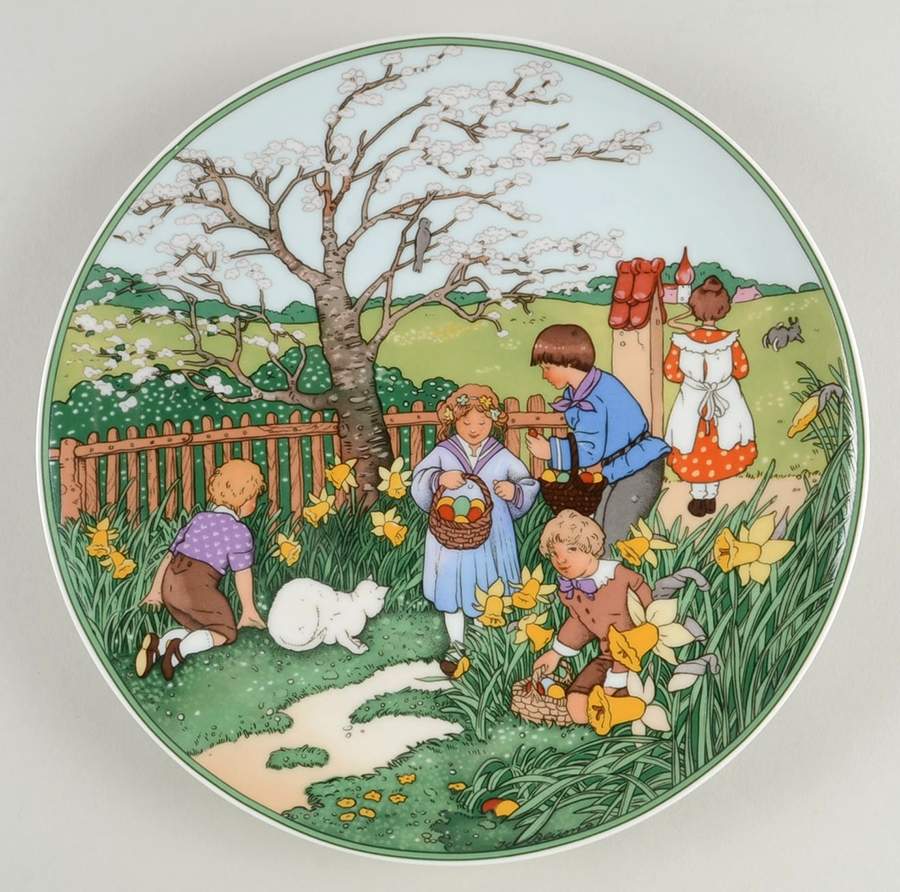 Children At Play Easter Egg Hunting - Boxed by Heinrich - H&C-1