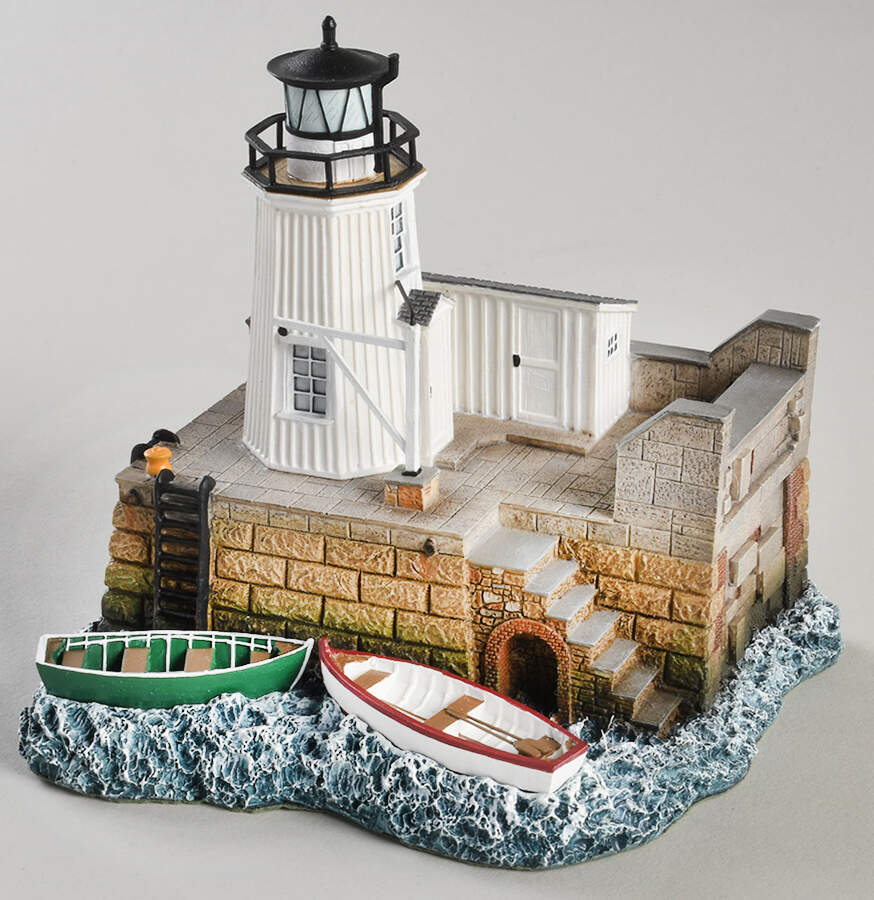 Collectors Society Lighthouse Old Portland Breakwater, Me - Boxed by Harbour Lights-1