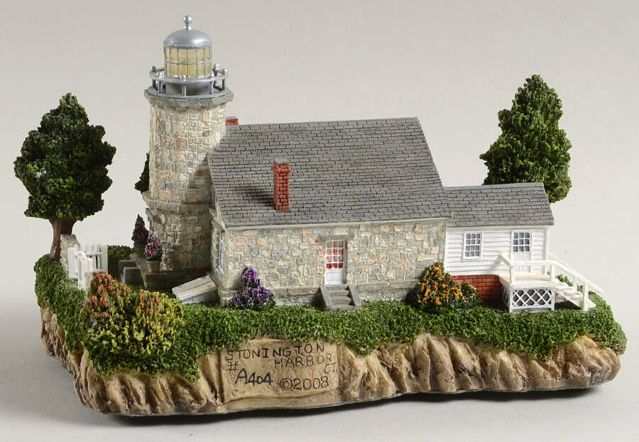 Great Lighthouses of the World Stonington Harbor, Ct-Lighted - No Box by Harbour Lights-1