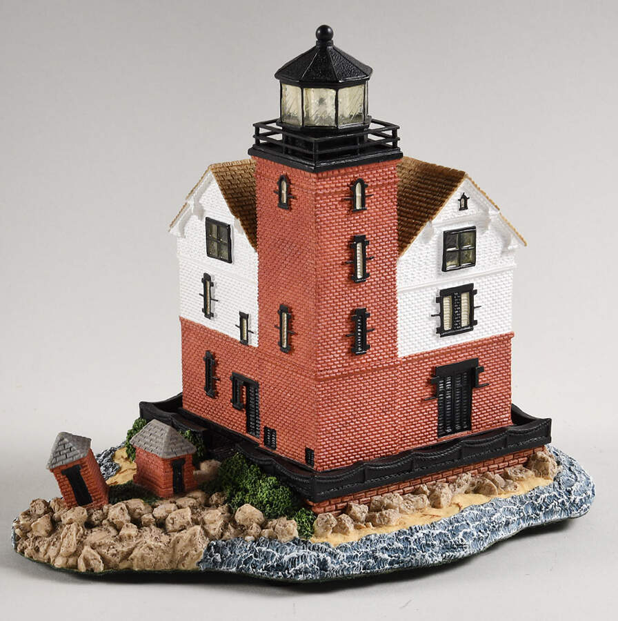 Great Lighthouses of the World Round Island, Mi - Boxed by Harbour Lights-1