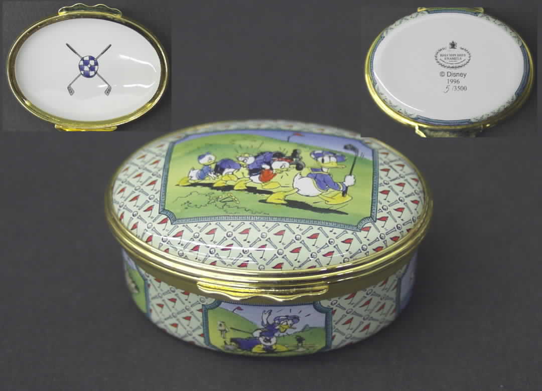Disney Classics Box Donald On The Golf Course - Boxed by Halcyon Days-1