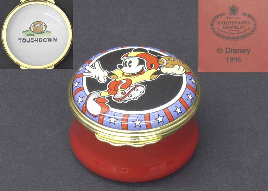 Disney Classics Box American Football-Touchdown - With Box by Halcyon Days-1