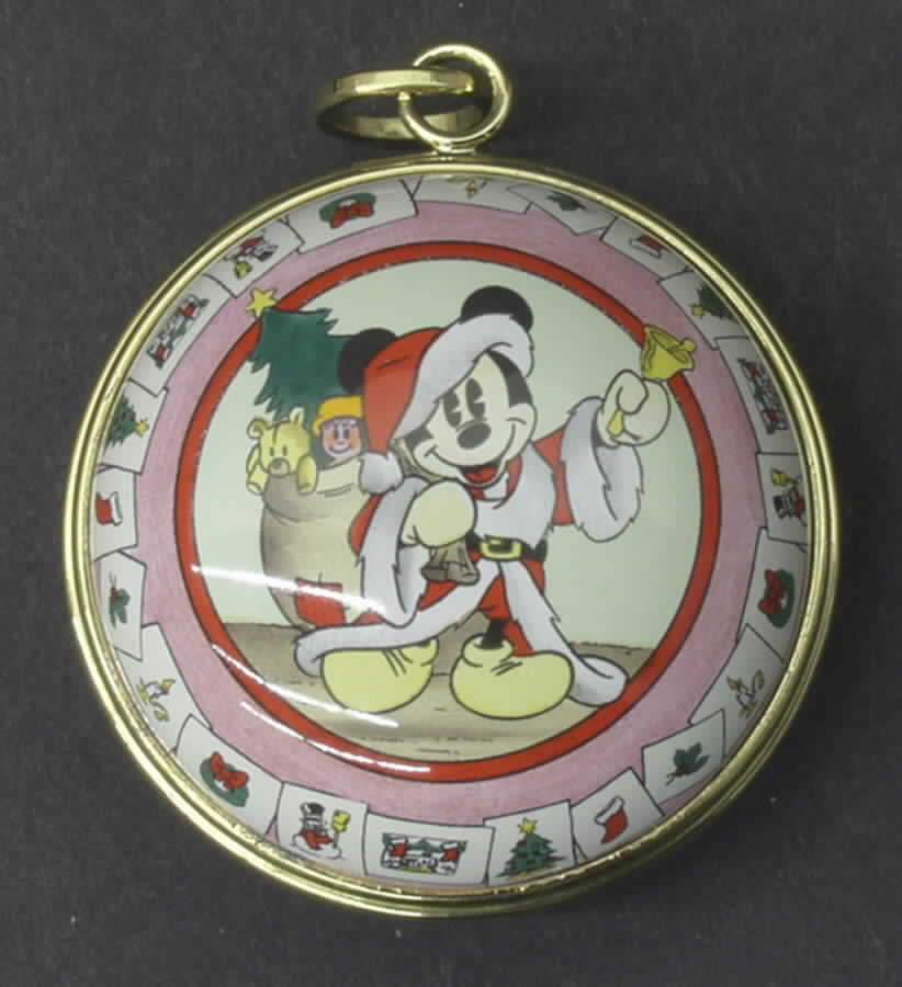 Disney Christmas Ornament Santa - With Box by Halcyon Days-1