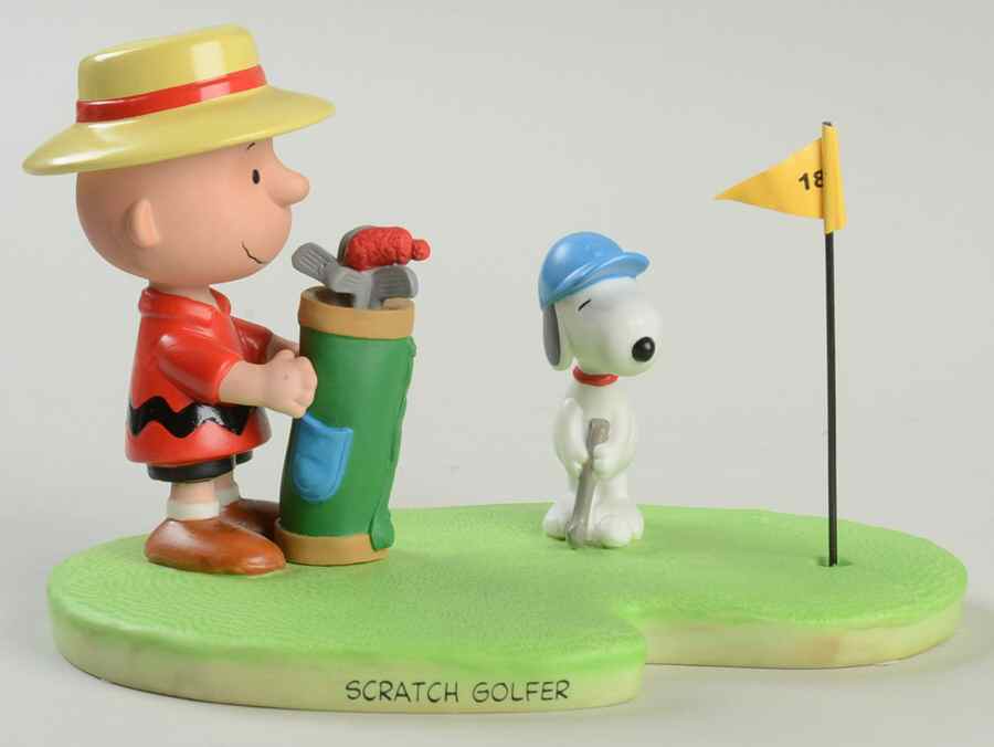 Peanuts Gallery Scratch Golfer - Boxed by Hallmark Gold Crown-1