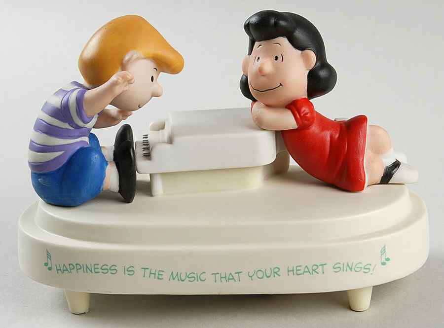 Peanuts Gallery A Joyful Song - Musical  - No Box by Hallmark Gold Crown-1