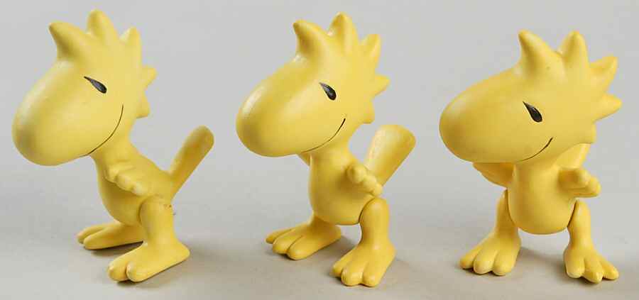 Peanuts Gallery Woodstock And Friends 3 Pc Set - No Box 42 by Hallmark Gold Crown-1